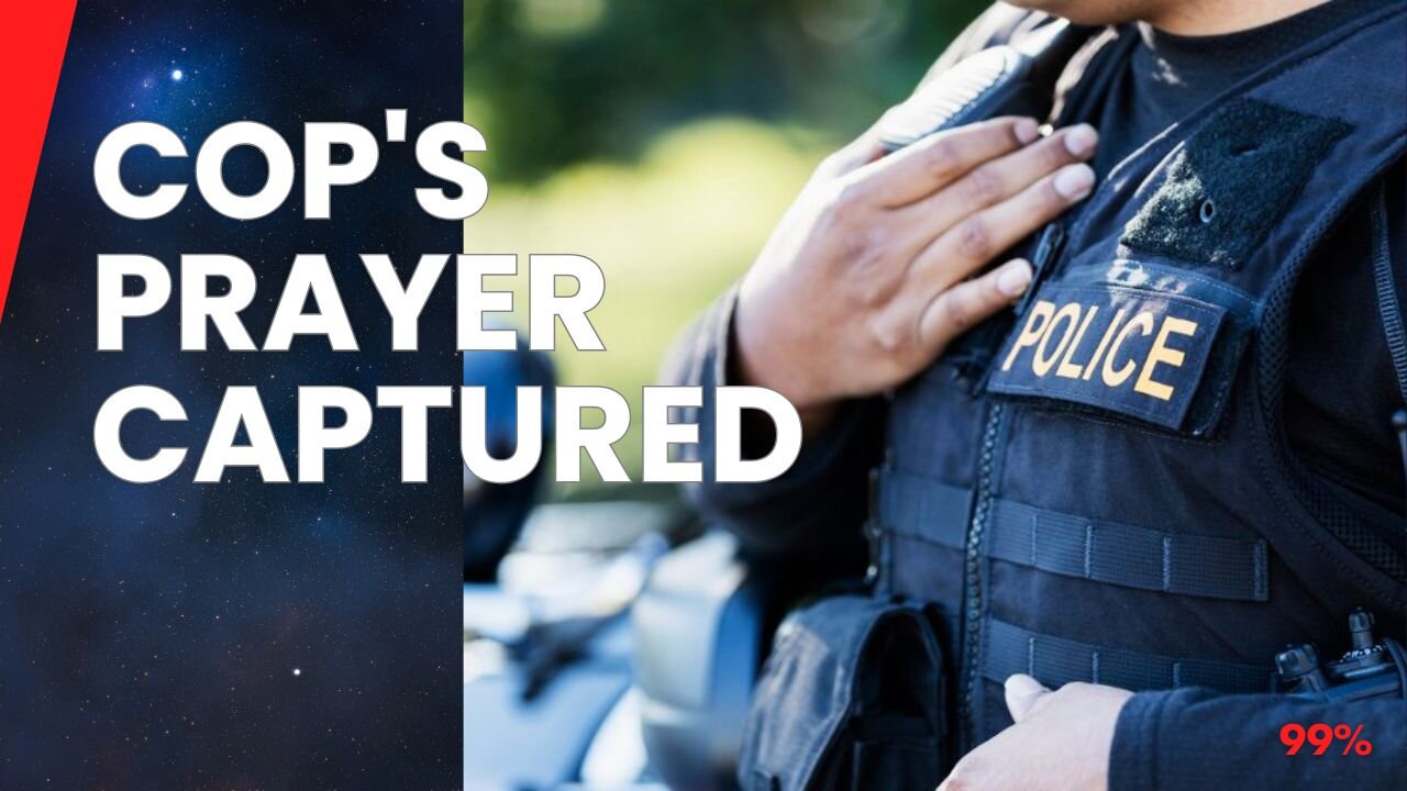 Woman Snaps Photo of Fiancé Cop in Heartfelt Prayer Before Duty