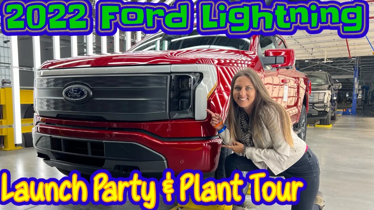 2022 Ford F150 Lightning Test Ride | Launch Party & Plant Tour