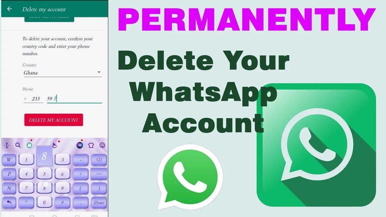 How to delete WhatsApp account permanently 2022