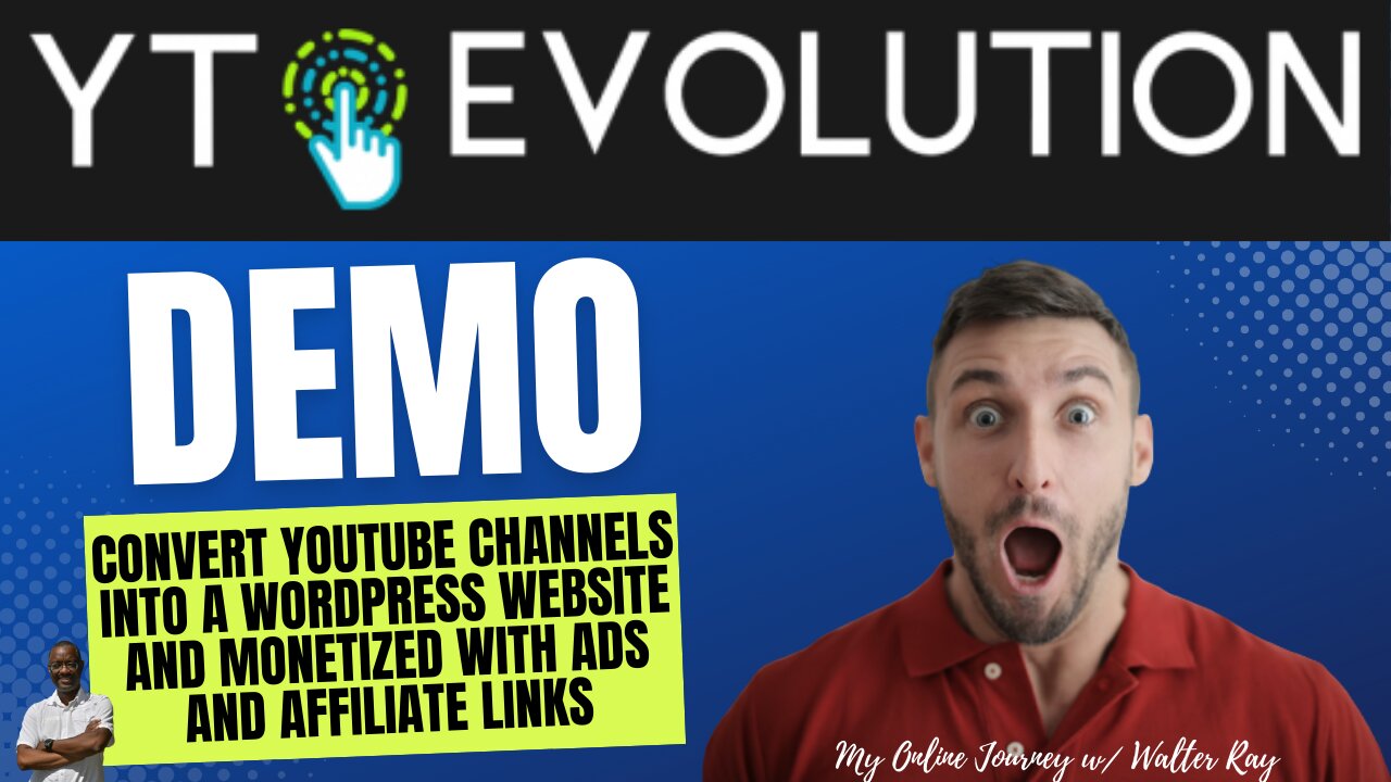 YT Evolution Demo/ Walkthrough | Turn any YouTube channel into a full-blown video website!