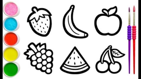 Drawing a FRUITS for Picture