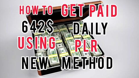 How To Get Paid 642$ Daily Using PLR New Method | #Promyth #Education #Course #Online #Free