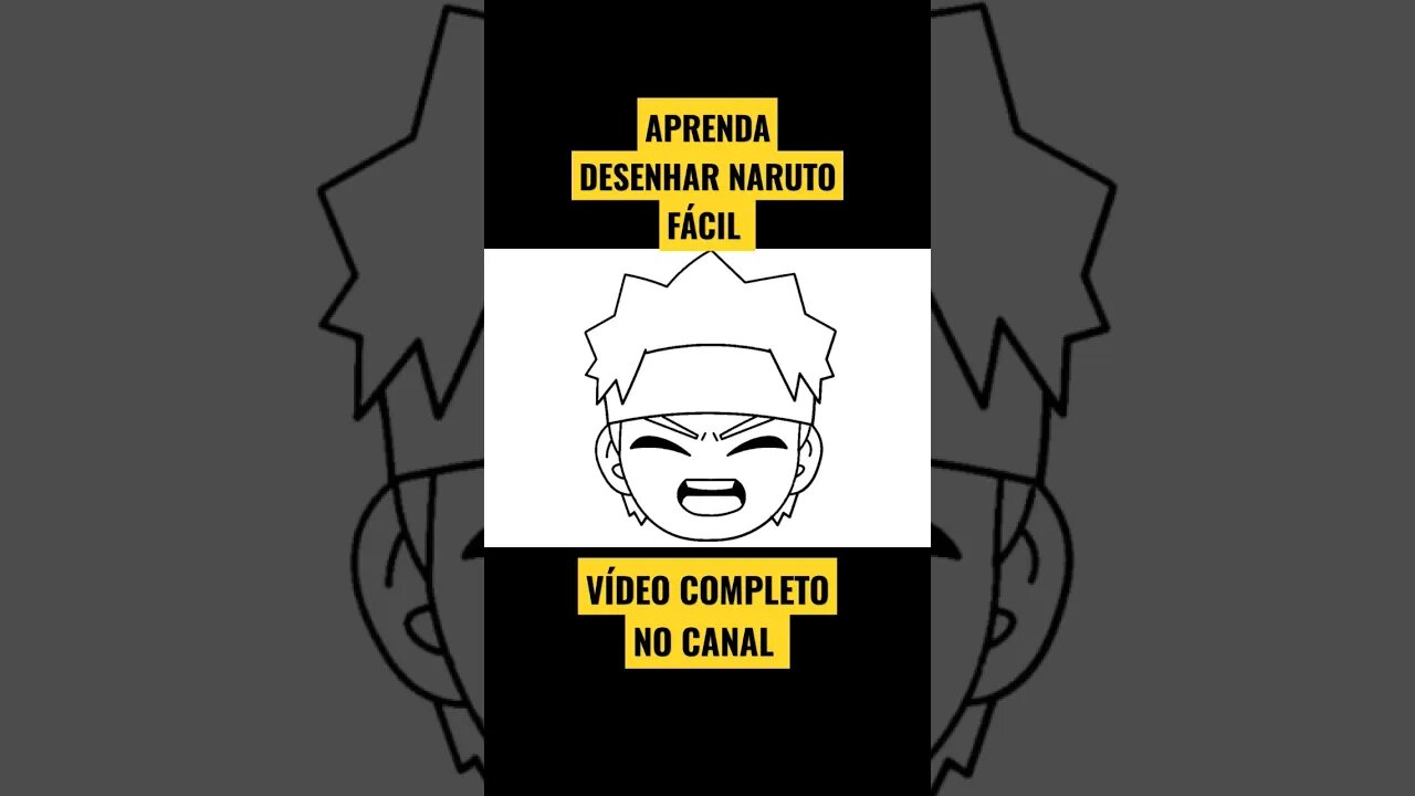 COMO DESENHAR NARUTO #desenho #desenhofacil #desenhofofo #desenholivre #shorts