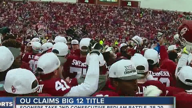 Oklahoma beats Oklahoma State, 38-20; claims 10th Big 12 Championship