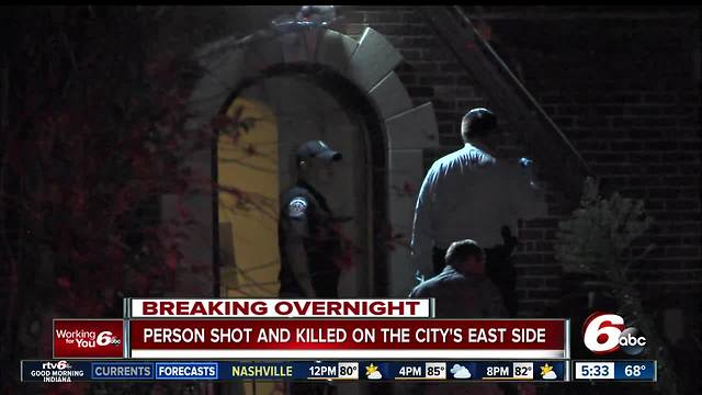 Man found shot to death on porch at east side house