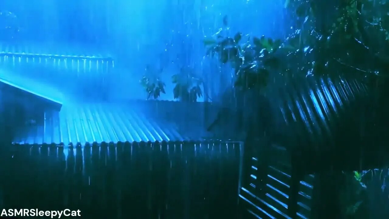 💤Monsoon Rainfall Will Put You to Sleep Fast 47︱Deep SLEEP, Relieve Stress, Meditate⚡🌧