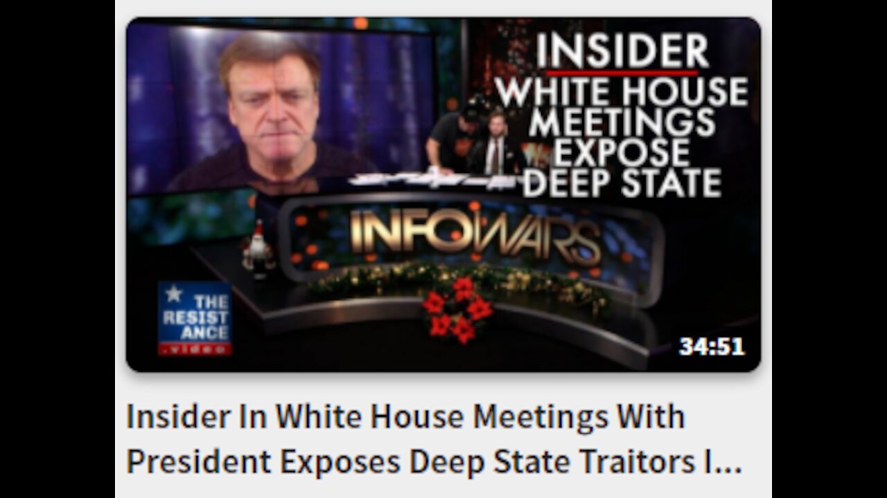 Insider In White House Meetings With President Exposes Deep State Traitors In Washington D.C.