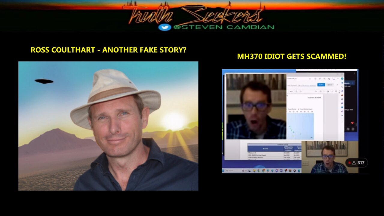 Ross Coulthart, Another fake story? Plus MH370 IDIOT gets scammed!