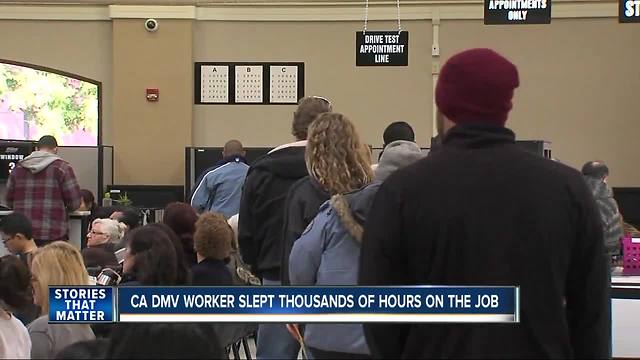 Report: California DMV worker slept thousands of hours while on the job