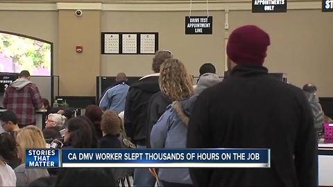 Report: California DMV worker slept thousands of hours while on the job