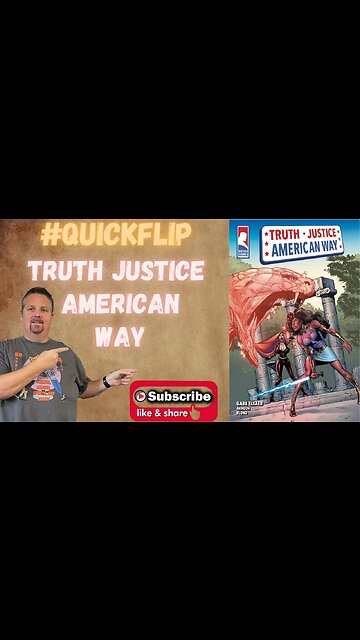 TRUTH JUSTICE AMERICAN WAY, BIG MAN COMICS #QuickFlip Comic Review GABE ELTAEB #shorts