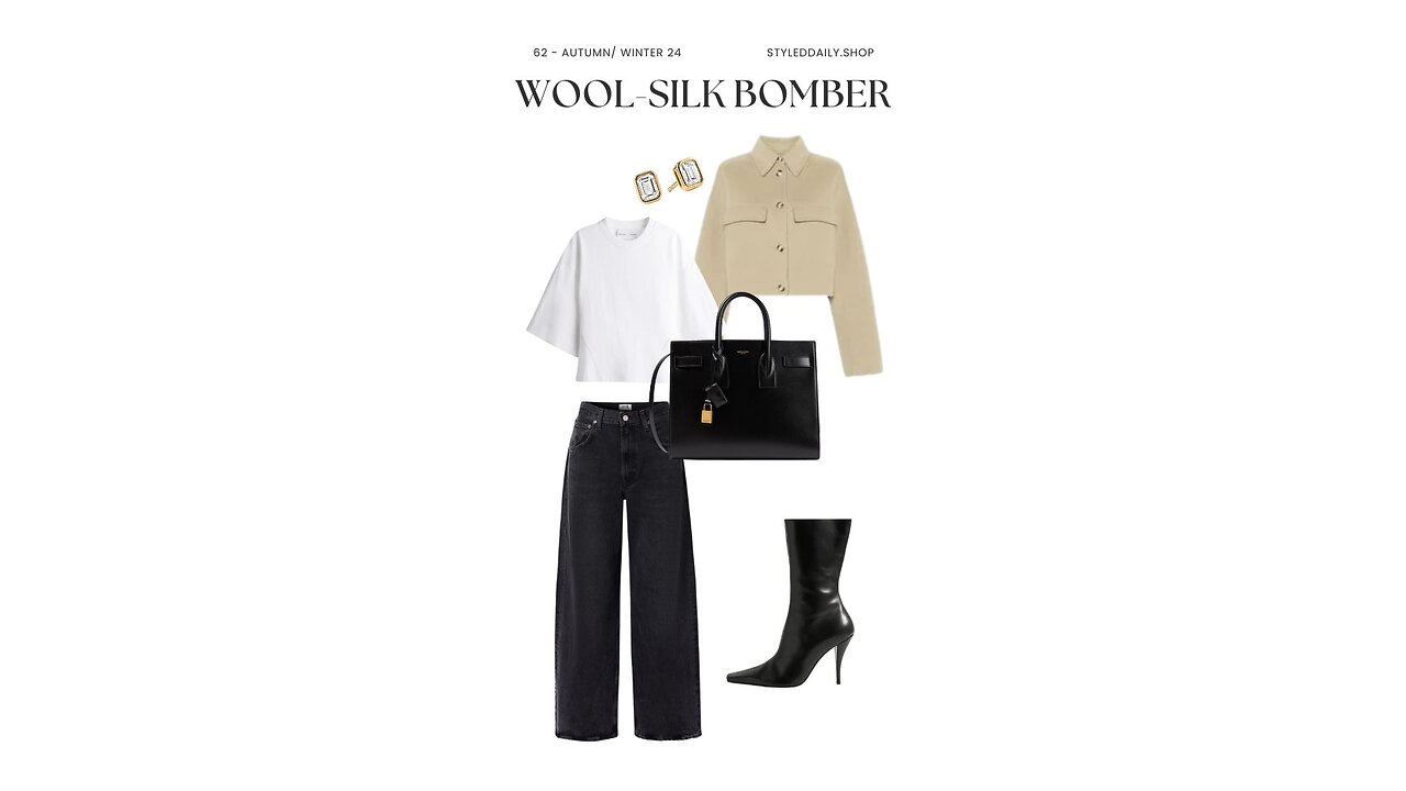 Styling a Wool-Silk Bomber | Styled Daily