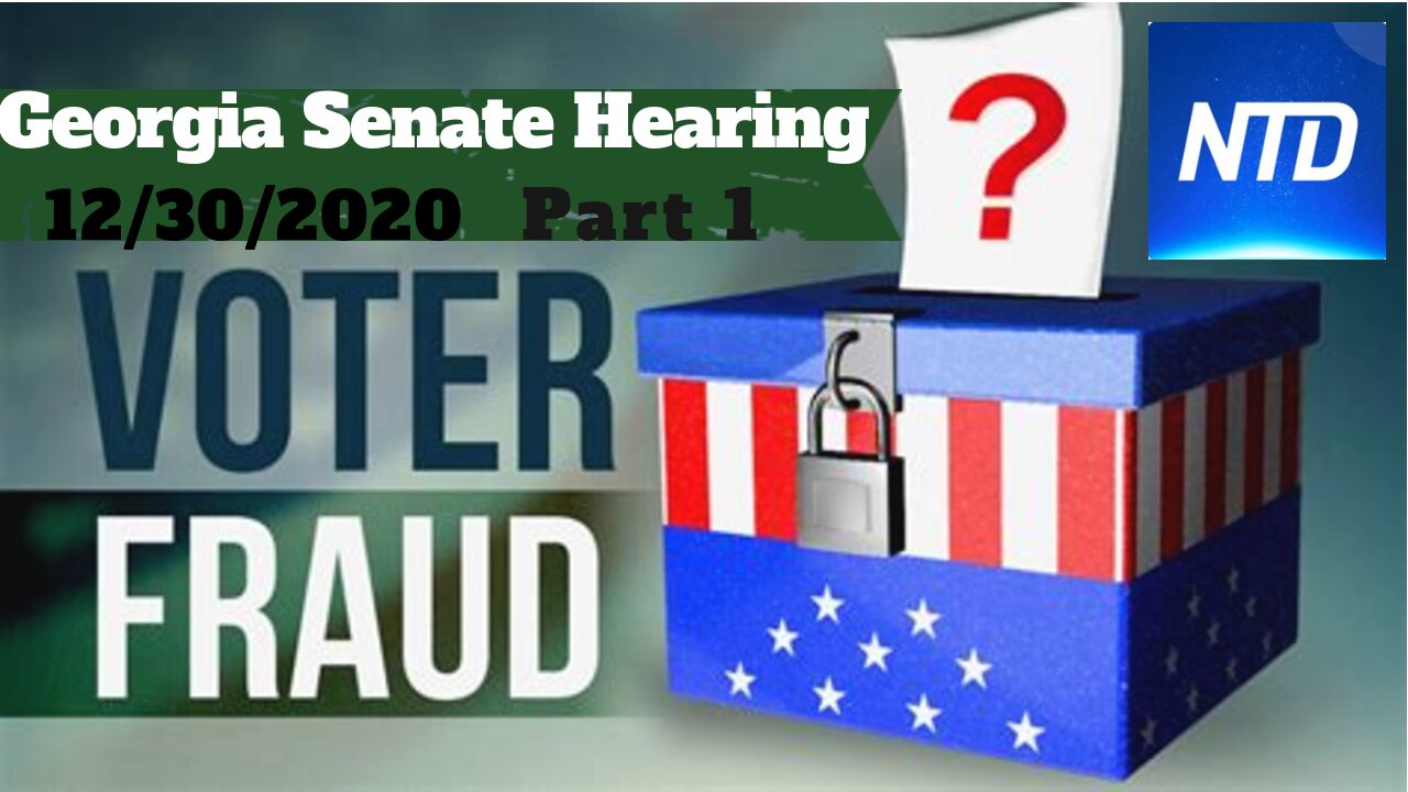 Giuliani Presents Whistleblowers at Georgia Election Fraud Committee - PART 1 - Dec-30 NTD News