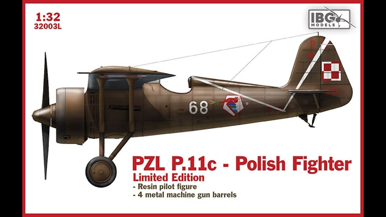 Kit Review: IBG Models 1/32 PZL.11C WW2 Polish fighter