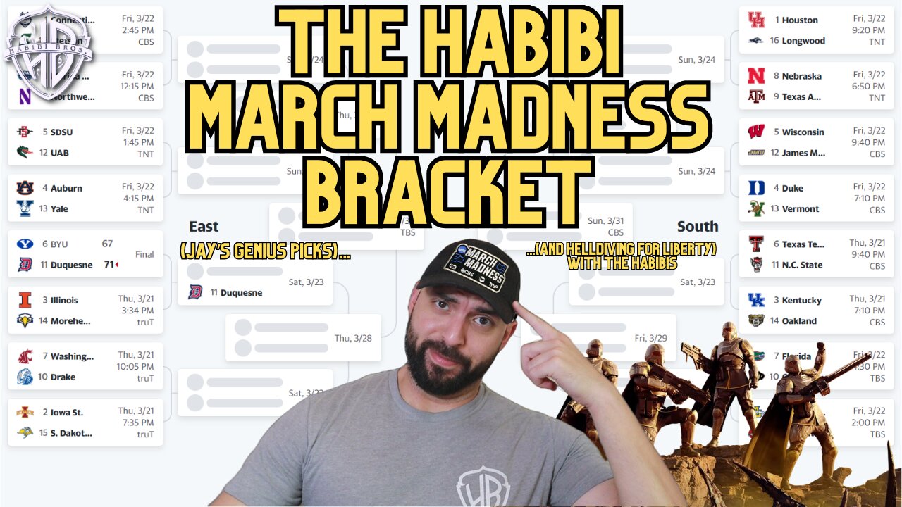 Habibi Gaming - Jay's GENIUS March Madness Picks & Helldiving