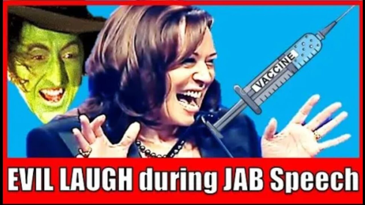 KAMALA CACKLE RETURNS During Speech about getting the JAB!