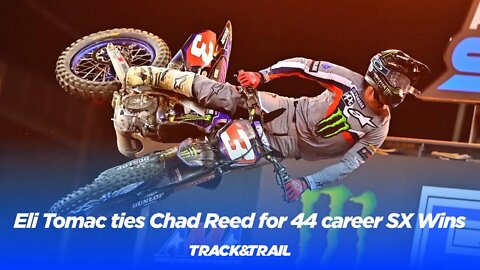 Eli Tomac ties Chad Reed for 44 career SX Wins