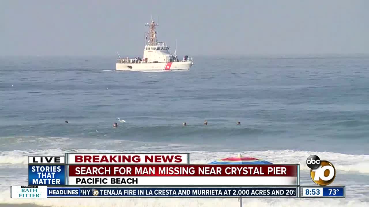 Lifeguards search for man missing after overnight swim in Pacific Beach