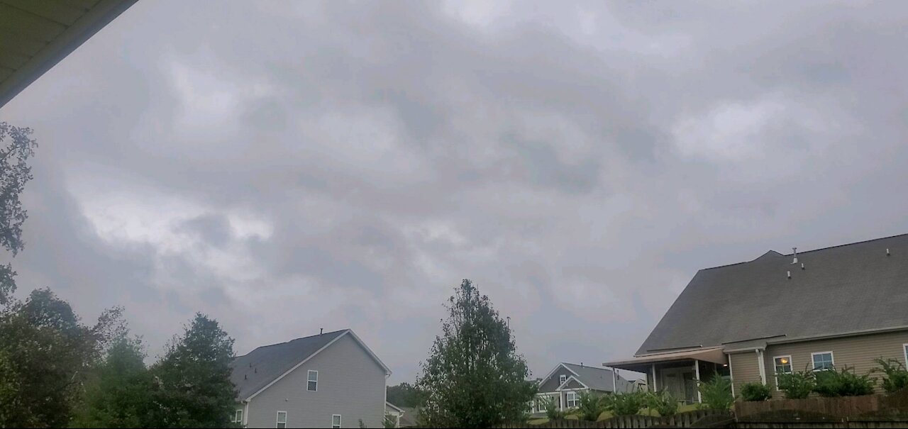 Fast Moving Clouds From Aftermath of Hurricane Zeta