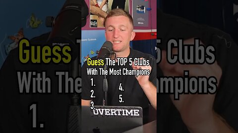 TOP 5 MOST CHAMPIONS LEAGUE TITLES!! How’d You Do? #shorts #championsleague #futbol #soccer #top5