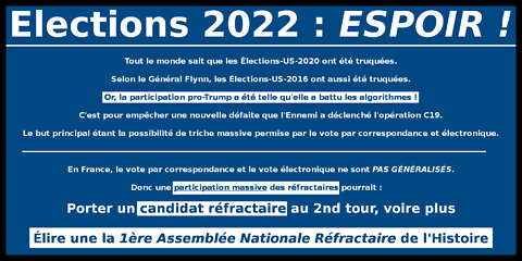 Elections 2022 : espoir !