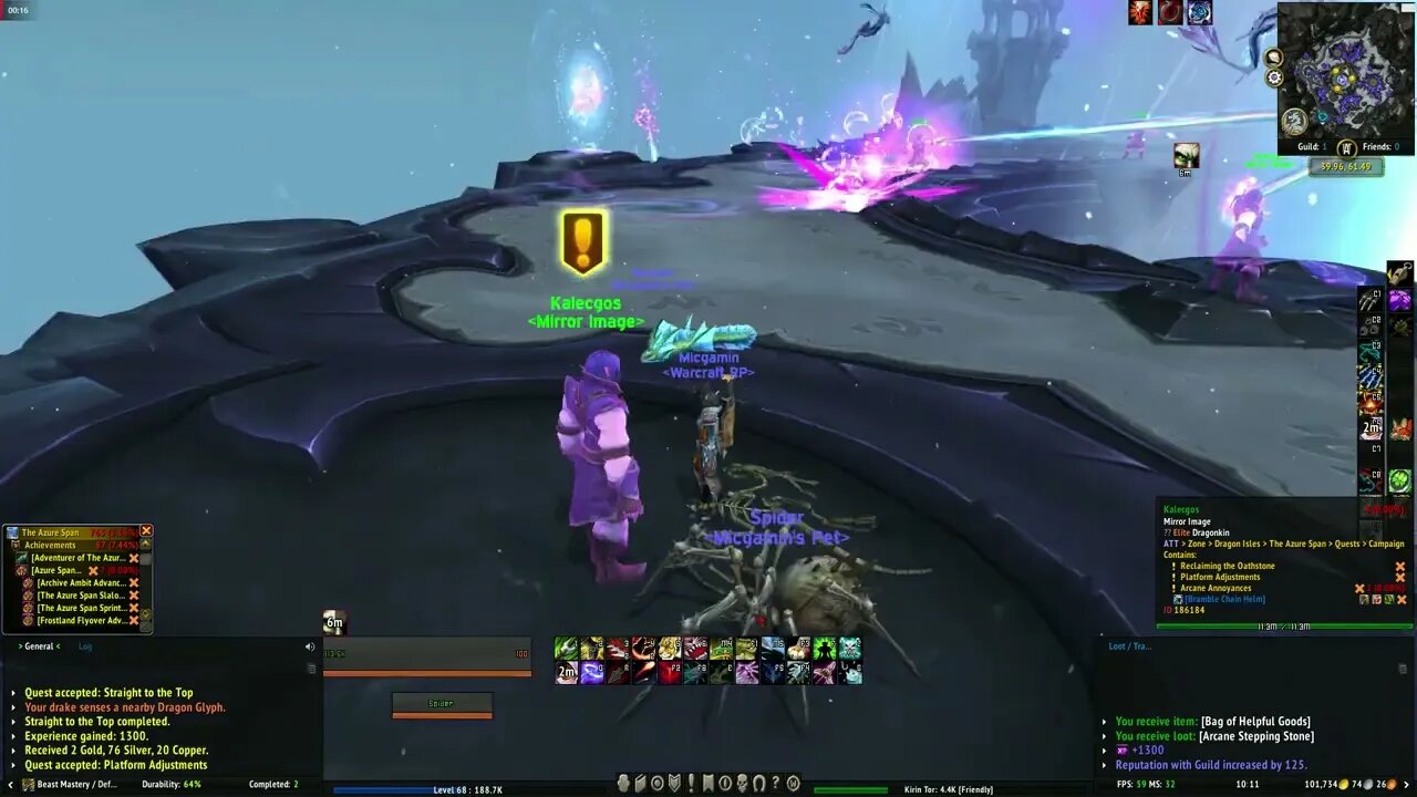 World of Warcraft Dragonflight Platform Adjustments