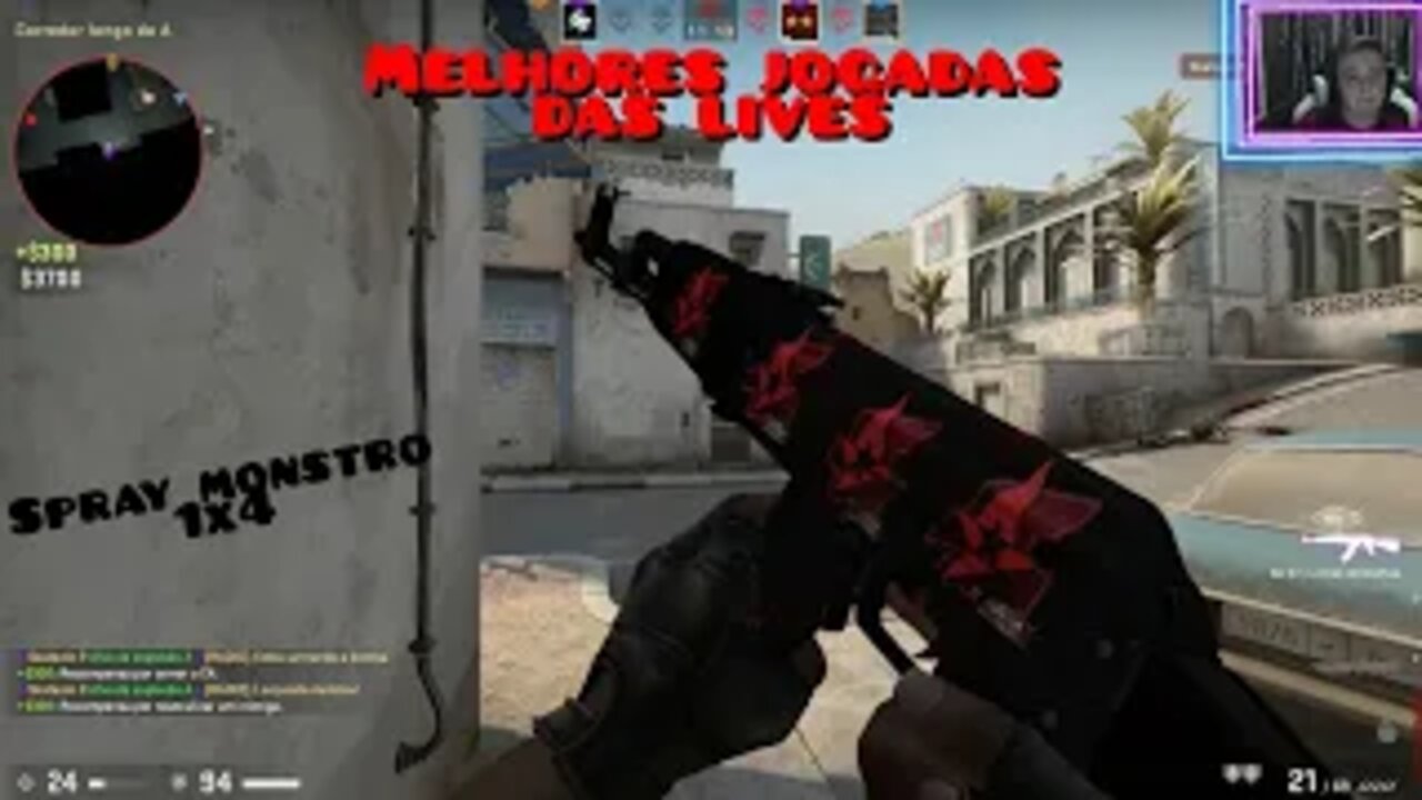 MELHORES JOGADAS DAS LIVES #4 - Counter Strike