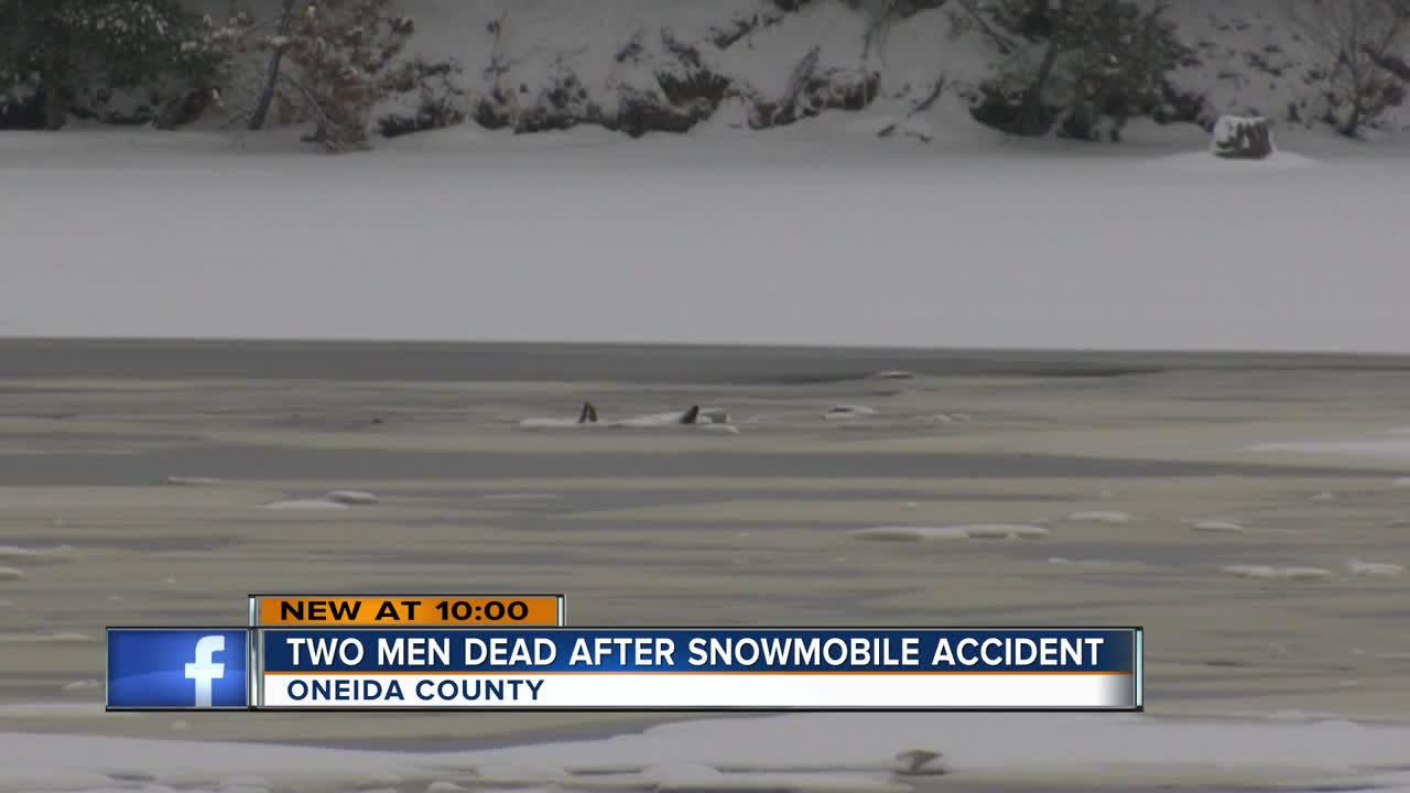 Two men died after a snowmobile accident in Oneida County