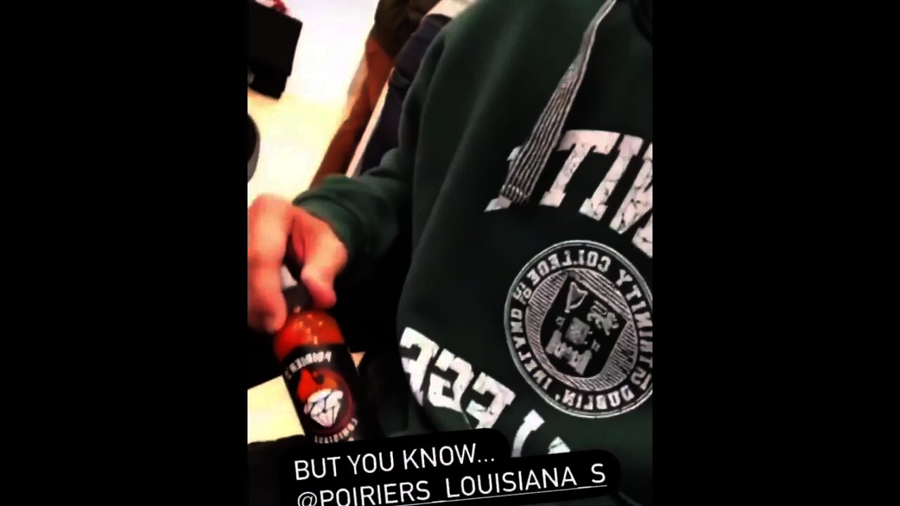 Theo Von bought Dustin Poirier Hot Sauce to the Michael Chandler's Superbowl Party