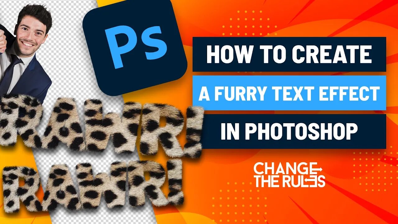 How To Create A Furry Text Effect In Photoshop