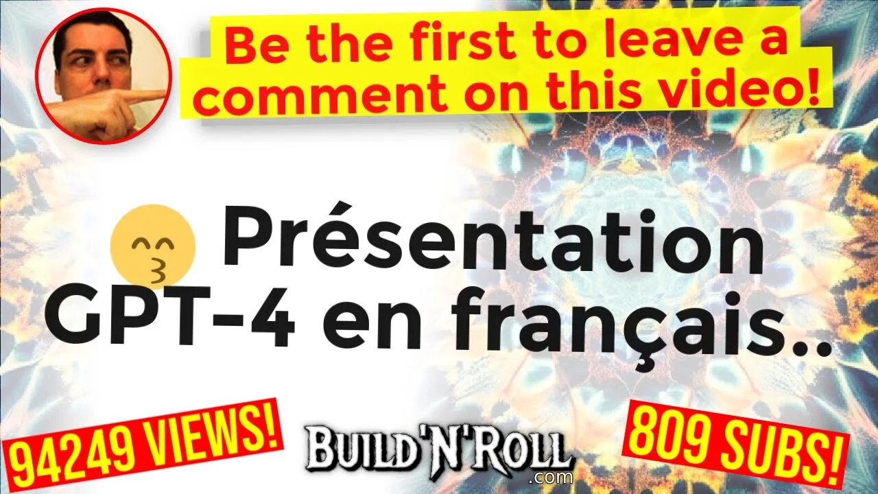 😙 Présentation GPT-4 en français..