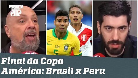 "O Peru foi BURRO contra o Brasil! Na final, será DIFERENTE!" Veja DEBATE!