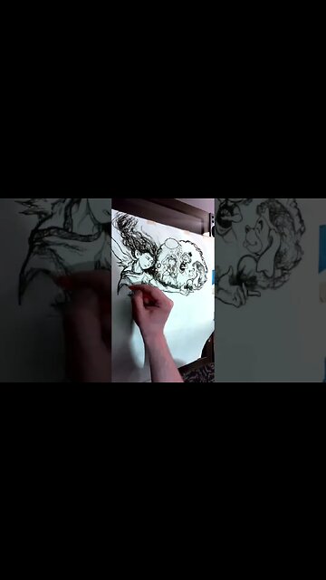 Charcoal Art for Page 118 #Comics