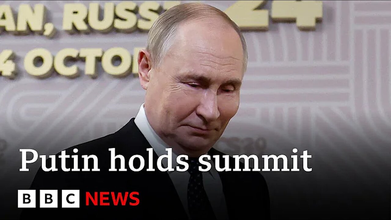 Vladmir Putin greats leaders at Brics summit in Russia | BBC News