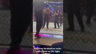 Kourtney Kardashian rocks with Travis at UFC fight #shorts