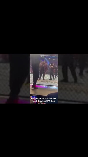 Kourtney Kardashian rocks with Travis at UFC fight #shorts