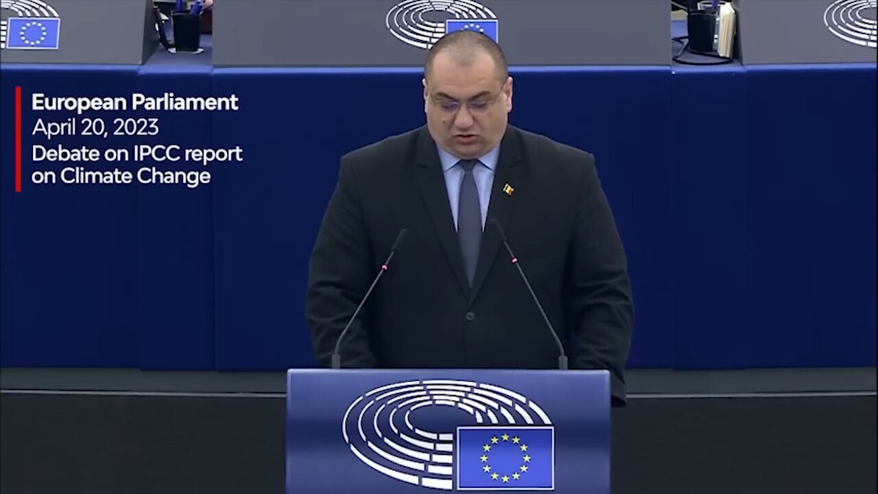 Romanian MEP Cristian Terhes Exposes Climate Scam In EU Parliament April 2023