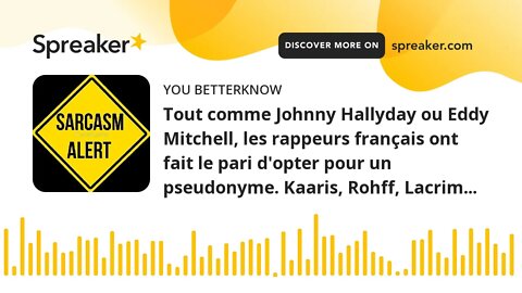 Tout comme Johnny Hallyday ou Eddy Mitchell, les rappeurs français ont fait le pari d'opter pour un