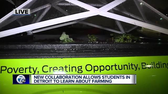 Mobile farm aims to help students in Detroit learn about farming