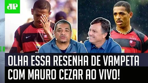 "O Mauro Cezar FICOU PU** comigo porque..." Vampeta ARRANCA RISADAS com RESENHA AO VIVO!