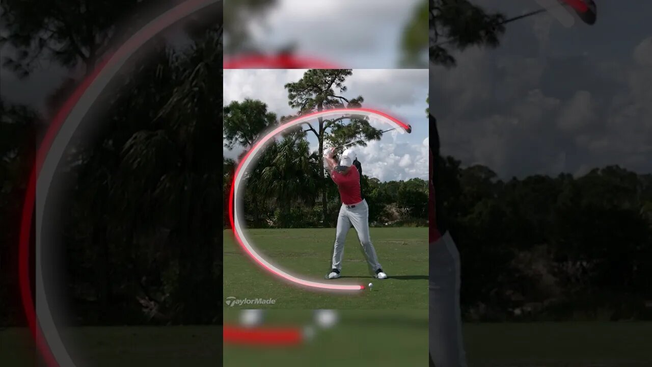 Tiger Vs Rory Swing Tracer Slow Motion | Golf Essentials #golf #golfessentials #shorts #short