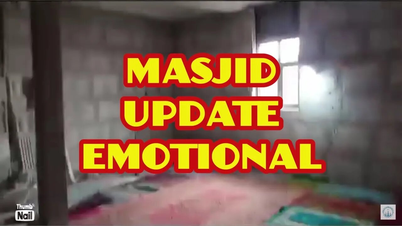 Masjid updates. Emotional 😠update from our shaykh Muhammad Awal. Arabic language.