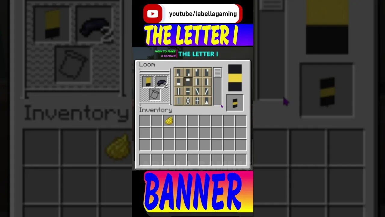 How To Make The Letter I Banner | Minecraft