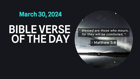 Bible Verse of the Day: March 30, 2024