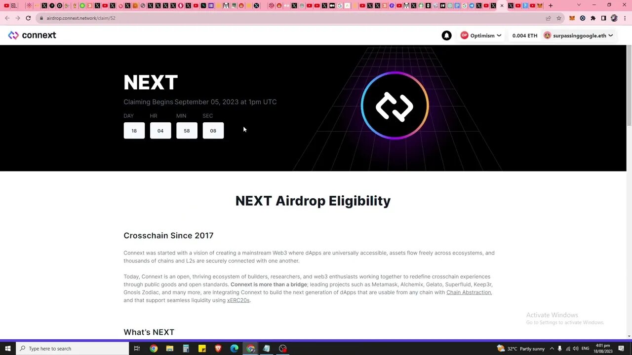 Missed Sei Network Airdrop? Connext Network Just Release $NEXT Airdrop And Your Are Likely Eligible!