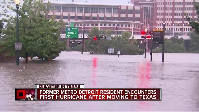 Former Metro Detroit resident encounters first hurricane after moving to Texas