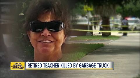 Retired teacher killed by Tampa garbage truck