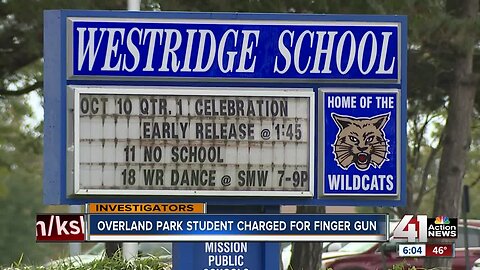 Overland Park student arrested for pointing finger gun at other students