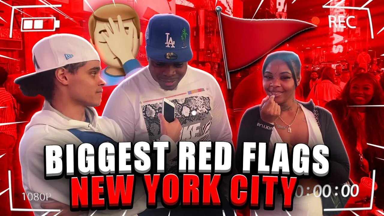 BIGGEST RED FLAGS 🚩 *PUBLIC INTERVIEW* (NYC EDITION🗽)