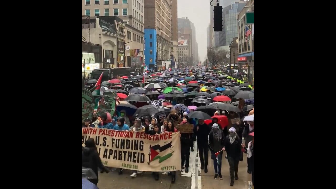 Thousands of Pro Hamas Protesters March in NYC